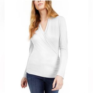 NWT INC Surplice-Front Top
